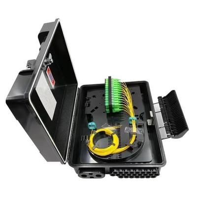 Mini PLC Splitter Fiber Distribution Box 32/48 Core ABS NAP IP68 2PCS 1X16 of 48 Adapter
