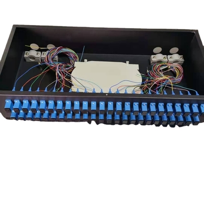 PLC Splitter 1U 19" 24 Port SC/APC 1 24 Glasvezel Splitter voor draadloos LAN-netwerk