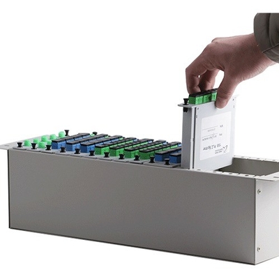 1x2 1x4 1x8 16 Slots Fiber Optical PLC LGX Splitter Chassis voor 3U 19&quot; Rack Mount