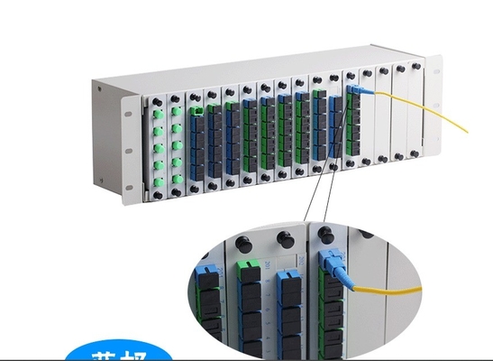 1x2 1x4 1x8 16 Slots Fiber Optical PLC LGX Splitter Chassis voor 3U 19&quot; Rack Mount