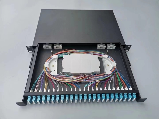 260*200*60 mm FTTH Distributievezelsysteem 1U 96 Core LC SC Rack gemonteerd MPO MTP Fiber Optic Patch Panel ODF