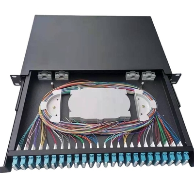 Telecommunicatie Optische glasvezel terminal box volledig uitgerust met Mpo tot Lc cassette
