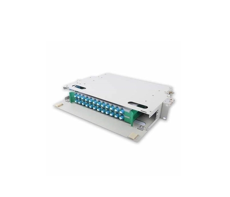 FTTX ODF-optisch distributieframe 19 inch rack gemonteerd 24 kern voor FTTX-verbindingen