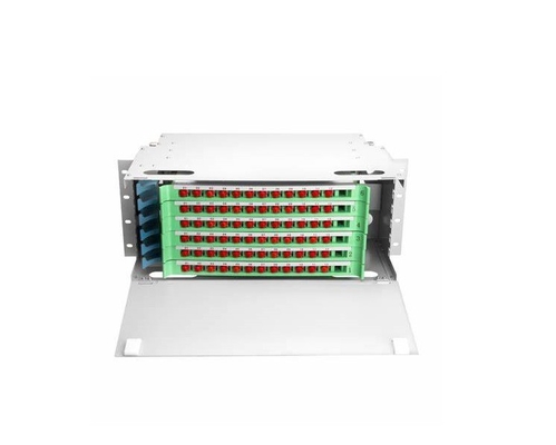 FTTX ODF-optisch distributieframe 19 inch rack gemonteerd 24 kern voor FTTX-verbindingen