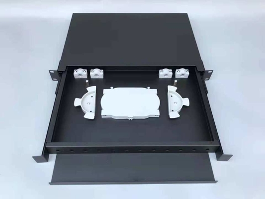 FTTX ODF-optisch distributieframe 19 inch rack gemonteerd 24 kern voor FTTX-verbindingen