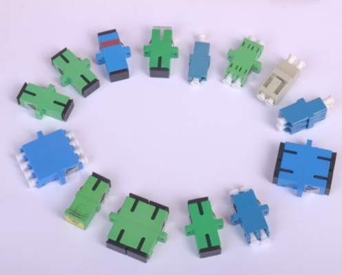 Single Mode Multi Mode Fiber Optic SC Simplex Flange Adapter Coupler voor het netwerk Geen