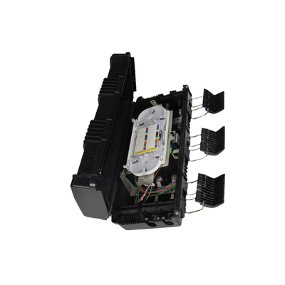 FTTX-staaf gemonteerd met 16 kernen Glasvezel Splice Closure/ Distribution Napbox Zwart