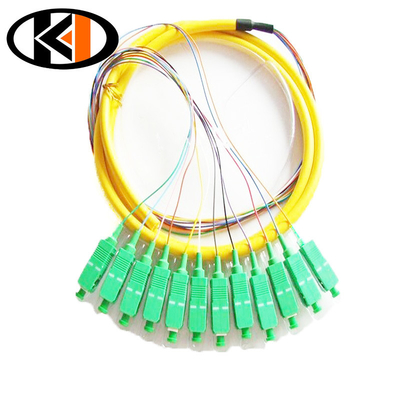 1.5m SC/UPC of SC/APC enkelkern-optische vezelpigtail met invoegverlies ≤ 0,3 dB