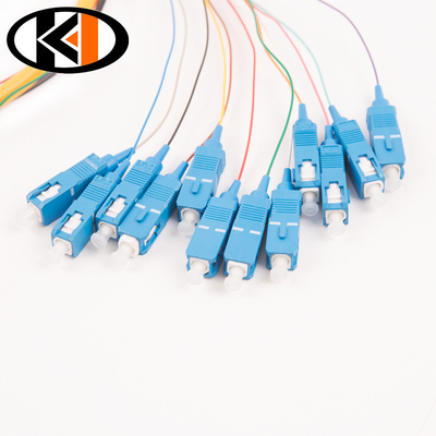 1.5m SC/UPC of SC/APC enkelkern-optische vezelpigtail met invoegverlies ≤ 0,3 dB