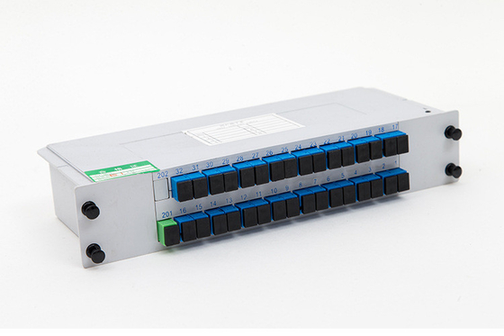 1*16 1*32 SC Connector LGX PLC Cassette PLC Splitter Fiber Type G657 of aangepast 3 Tijd