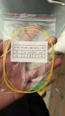 ST UPC naar ST UPC Single Mode PVC 3.0mm LSZH Fiber Optic Patch Cord voor hoge bandbreedte