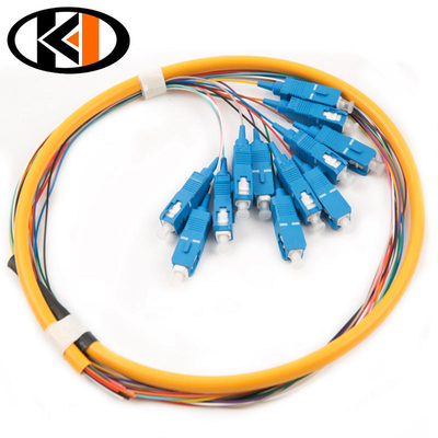 SC UPC Single Mode 1.5M Simplex Fiber Optic Pigtail voor een breed temperatuurbereik van -40-70°C