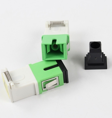 FTTH Flangekoppeling SC Glasvezel Adapter met stofc-ap en Invoegverlies IL 0.2db