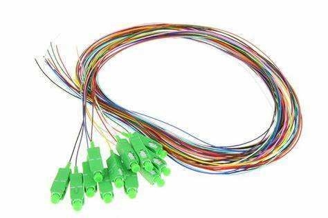 Uitlaat 0,9 mm LSZH Glasvezel Pigtails 12Cords 1,5 2,0 3,0 Invoegverlies ≤ 0,3 dB 3
