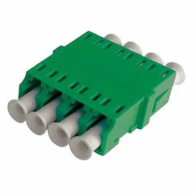 FTTH-vezeloptische adapter LC Quad Flange Coupler 4 LC voor 40 tot 85 Temp Compatibiliteit