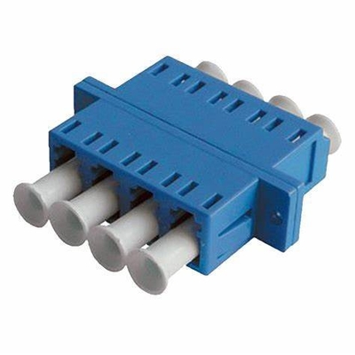 FTTH-vezeloptische adapter LC Quad Flange Coupler 4 LC voor 40 tot 85 Temp Compatibiliteit