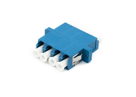 FTTH-vezeloptische adapter LC Quad Flange Coupler 4 LC voor 40 tot 85 Temp Compatibiliteit