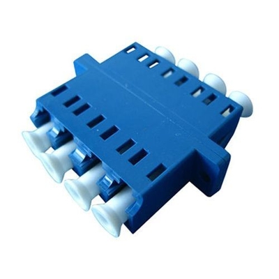 FTTH-vezeloptische adapter LC Quad Flange Coupler 4 LC voor 40 tot 85 Temp Compatibiliteit