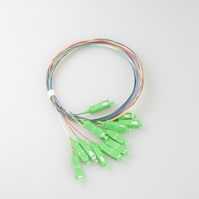 SC/APC 0.9mm G652D 1m Return 65dB Fiber Optic Patch Cord voor de telecommunicatiemarkt