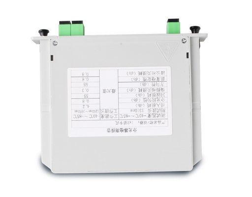 Op maat gemaakte G657 Fiber Type 2x1 Card Splitter 1*2 voor 4G Network Fiber Optic Cabinet