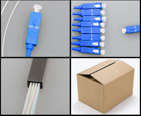 1260-1650 nm Werkkolom Glasvezel PLC Splitter 1x9 voor onevenwichtig netwerk