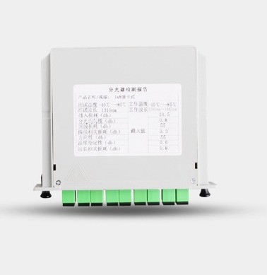 1 tot 8 PLC-splitter met SC FC LC ST connector type G657A vezeltype tegen betaalbare prijs