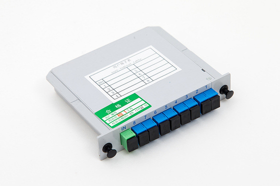 1 tot 8 PLC-splitter met SC FC LC ST connector type G657A vezeltype tegen betaalbare prijs