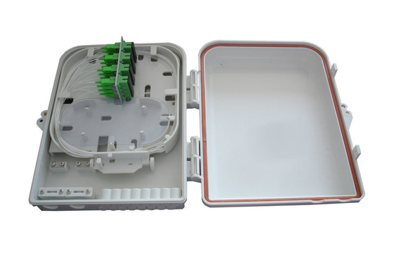 2 Port Splitter Fiber Optic Terminal Box voor normale kabelinvoer Gemakkelijk te installeren