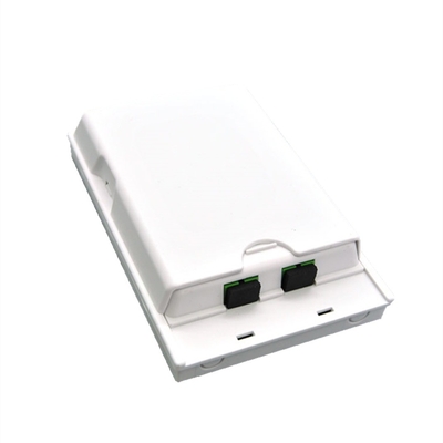 2 Port Splitter Fiber Optic Terminal Box voor normale kabelinvoer Gemakkelijk te installeren