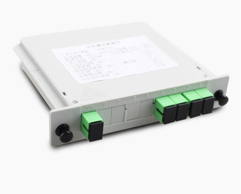 1*4 Glasvezel Groen SC APC naar SC UPC Splitter voor Huawei golflengte 1260-1650nm