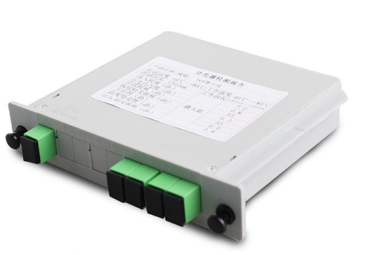 1*4 Glasvezel Groen SC APC naar SC UPC Splitter voor Huawei golflengte 1260-1650nm