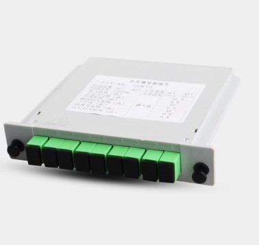 Telecommunicatie FAT en FTD FTTH-vezelsplitser met WDM-cassette type PLC-splitter 1x8 SC APC
