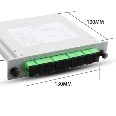 Glasvezeltype G657A 1x8 SC APC PLC Cassette Glasvezelsplitter voor signaaloverdracht