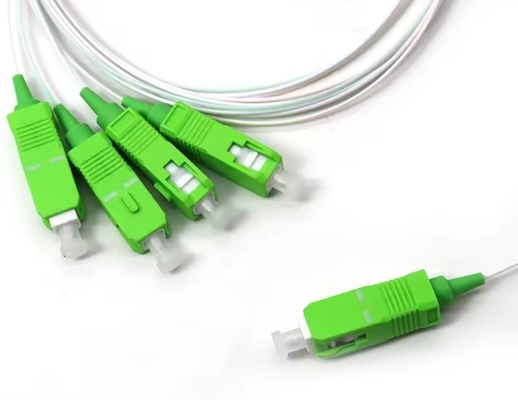 SC/APC Connector 1x4 Fiber Optic Steel Tube PLC Splitter voor golflengte 1260-1650nm