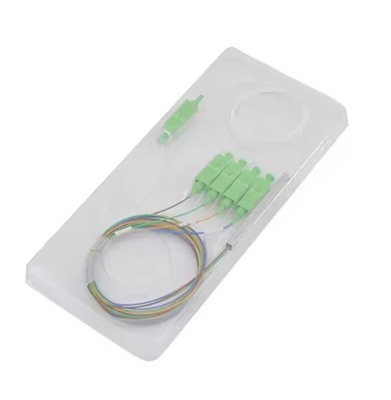 SC/APC Connector 1x4 Fiber Optic Steel Tube PLC Splitter voor golflengte 1260-1650nm