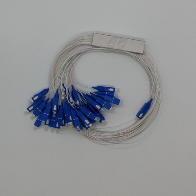 Telecommunicatie G657A PLC-splitter met SC-connectoren 1*2 1*4 1*8 1*16 1*32 1*64