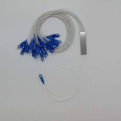 Telecommunicatie G657A PLC-splitter met SC-connectoren 1*2 1*4 1*8 1*16 1*32 1*64