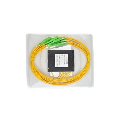 Glasvezel 1x8 PLC Splitter met G657A-vezeltype en 0,5 dB temperatuurstabiliteit
